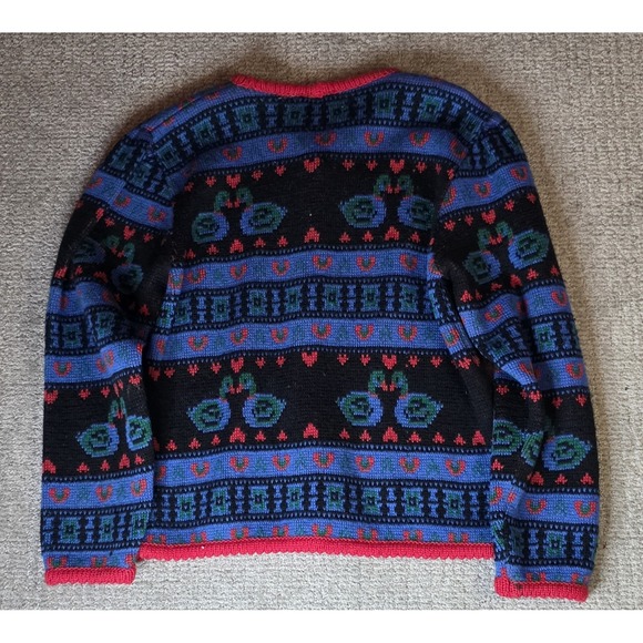 "Lover Duck" 90s style Cardigan Size Large - Picture 2 of 3